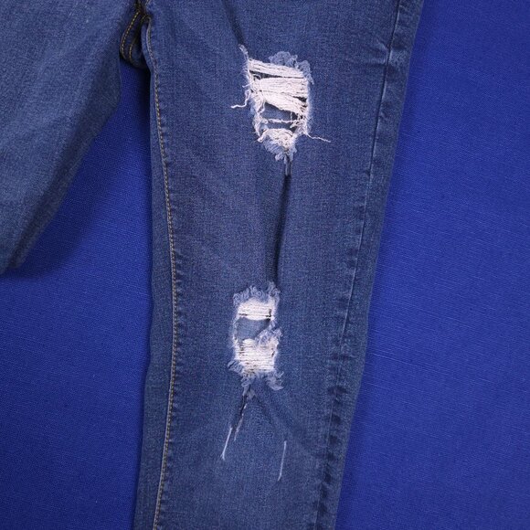 Blue Age Denim Collection Distressed Skinny Jeans Womens Size 3 - Picture 9 of 10